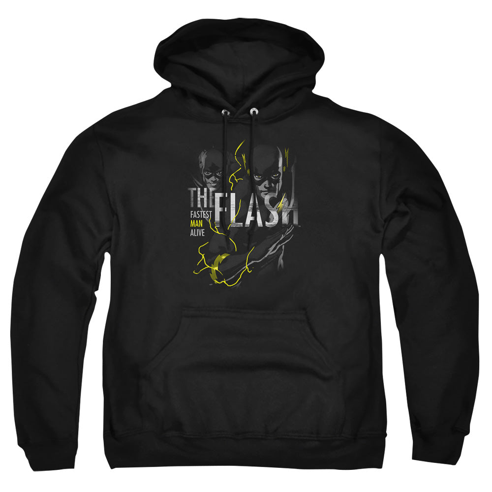 Dc Flash Bold Flash Mens Hoodie Black