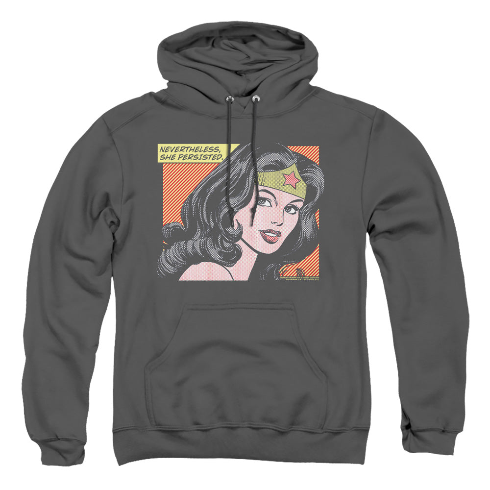 Dc Wonder Woman She Persisted Mens Hoodie Charcoal