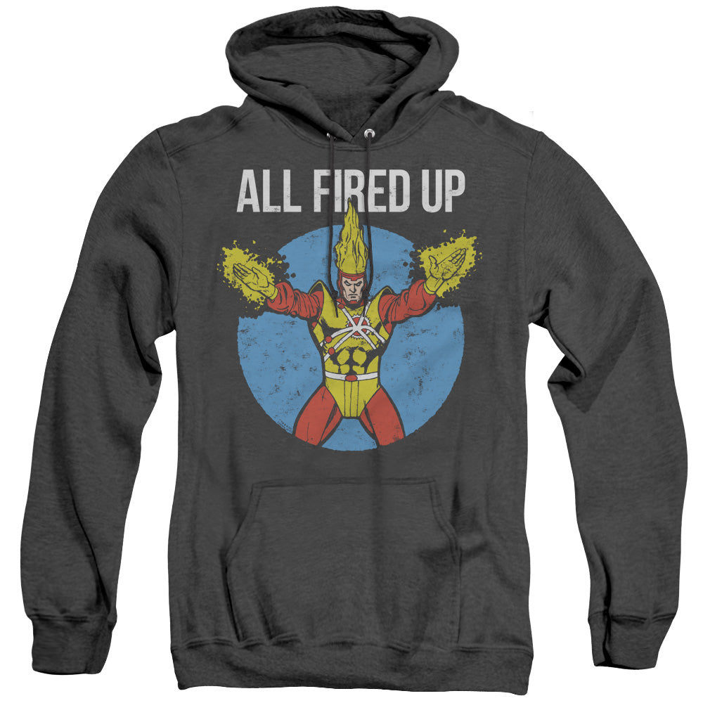 Justice League Of America Firestorms Party Heather Mens Hoodie Black