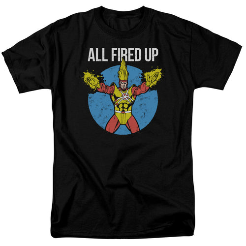 Justice League Of America Firestorms Party Mens T Shirt Black