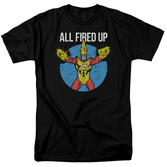 Justice League Firestorms Party Mens T Shirt Black