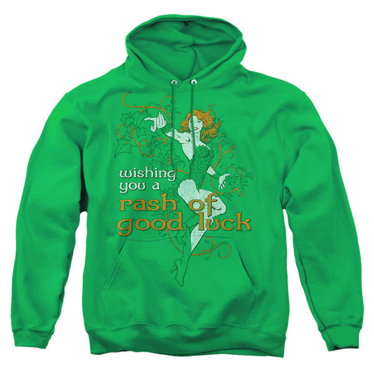 Justice League Of America Rash Of Good Luck Mens Hoodie Kelly Green