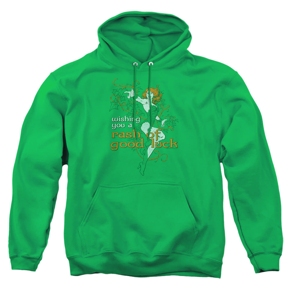 Justice League Of America Rash Of Good Luck Mens Hoodie Kelly Green
