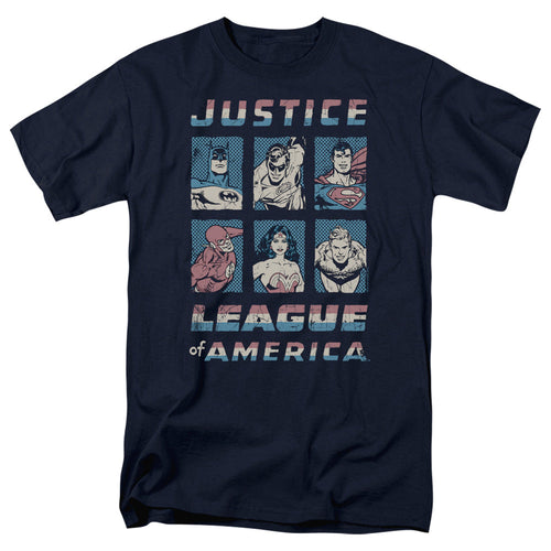 Justice League American League Mens T Shirt Navy Blue