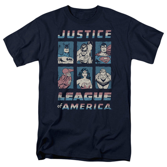Justice League Of America American League Mens T Shirt Navy