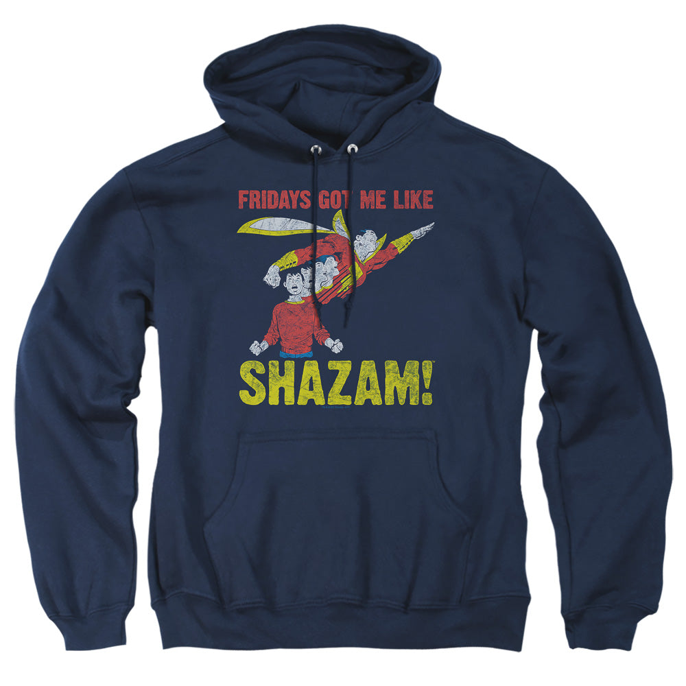 Justice League Of America Fridays Got Me Like Mens Hoodie Navy