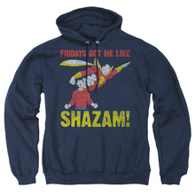 Load image into Gallery viewer, Justice League Of America Fridays Got Me Like Mens Hoodie Navy
