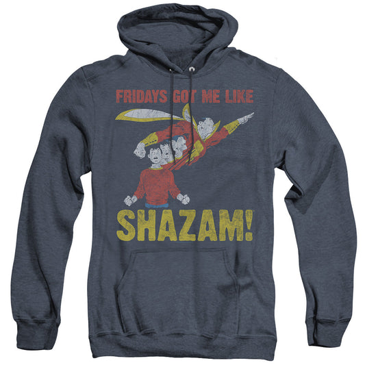 Justice League Of America Fridays Got Me Like Heather Mens Hoodie Navy