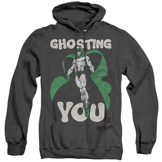 Justice League Of America Ghosting Heather Mens Hoodie Black