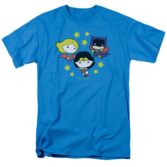 Justice League Of America Girl Power Mens T Shirt Turquoise