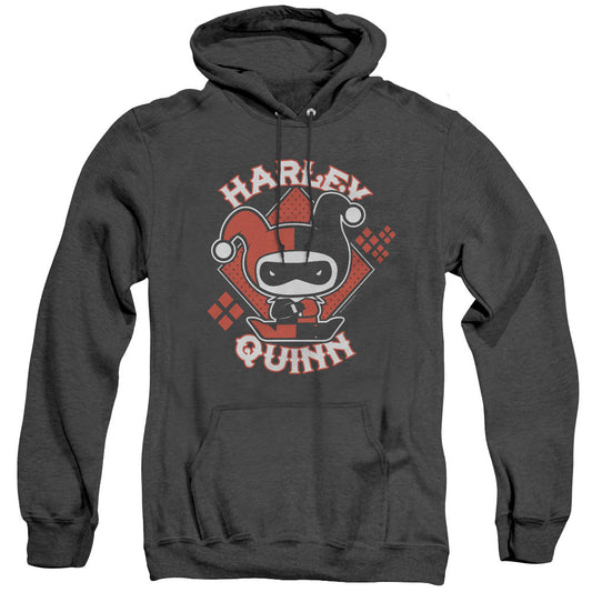 Justice League Of America Harley Chibi Heather Mens Hoodie Black