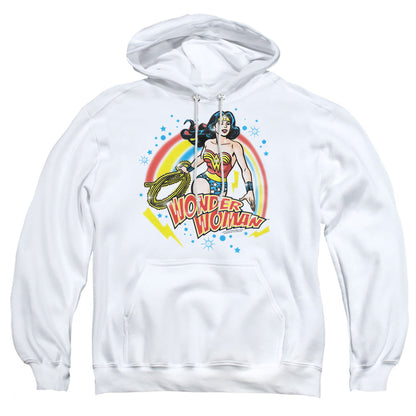 Wonder Woman Wonder Airbrush Mens Hoodie White