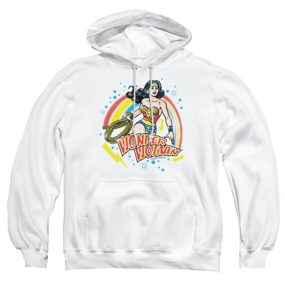 Wonder Woman Wonder Airbrush Mens Hoodie White