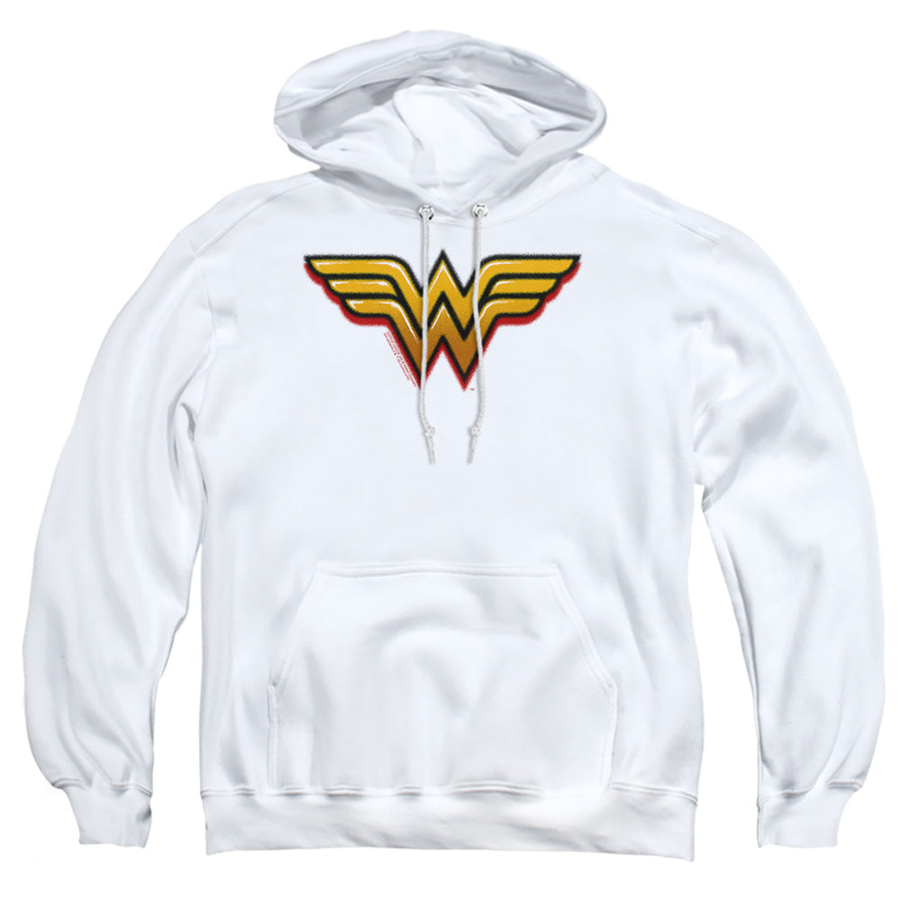 Dc Wonder Woman Airbrush Ww Mens Hoodie White