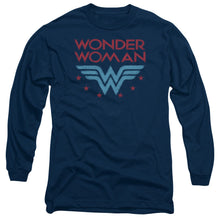 Load image into Gallery viewer, Dc Wonder Woman Wonder Stars Mens Long Sleeve Shirt Navy Officially Licensed
