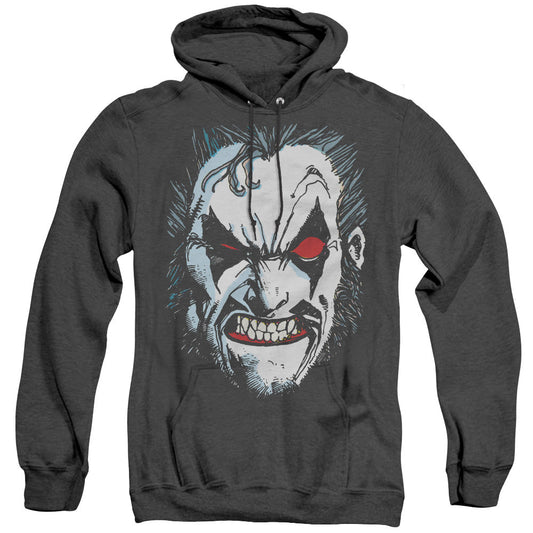 Justice League Of America In Lo Face Heather Mens Hoodie Black