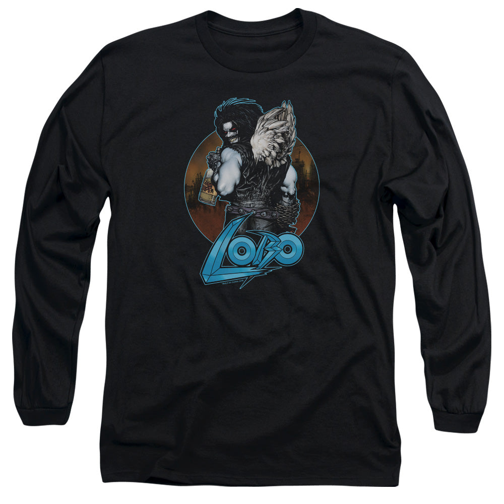 Justice League Gut Rot Mens Long Sleeve Shirt Black