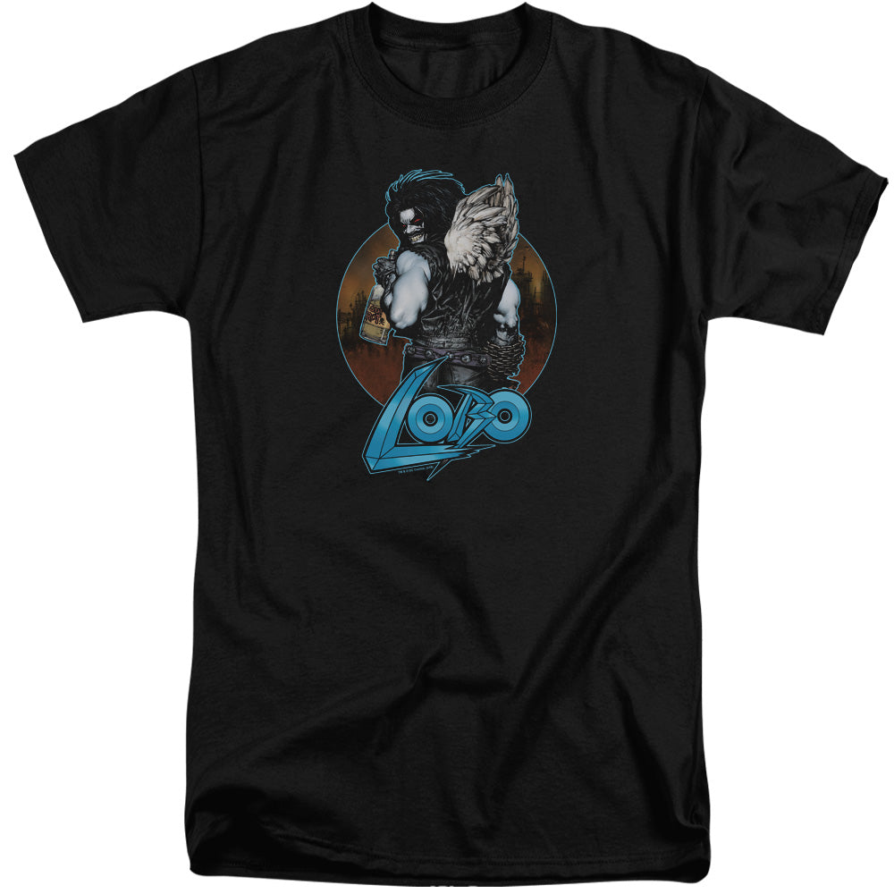 Justice League Gut Rot Mens Tall T Shirt Black