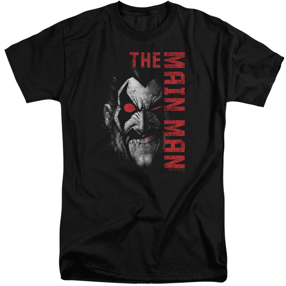 Justice League Main Man Mens Tall T Shirt Black