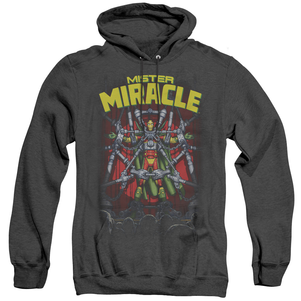 Justice League Of America Mister Miracle Heather Mens Hoodie Black