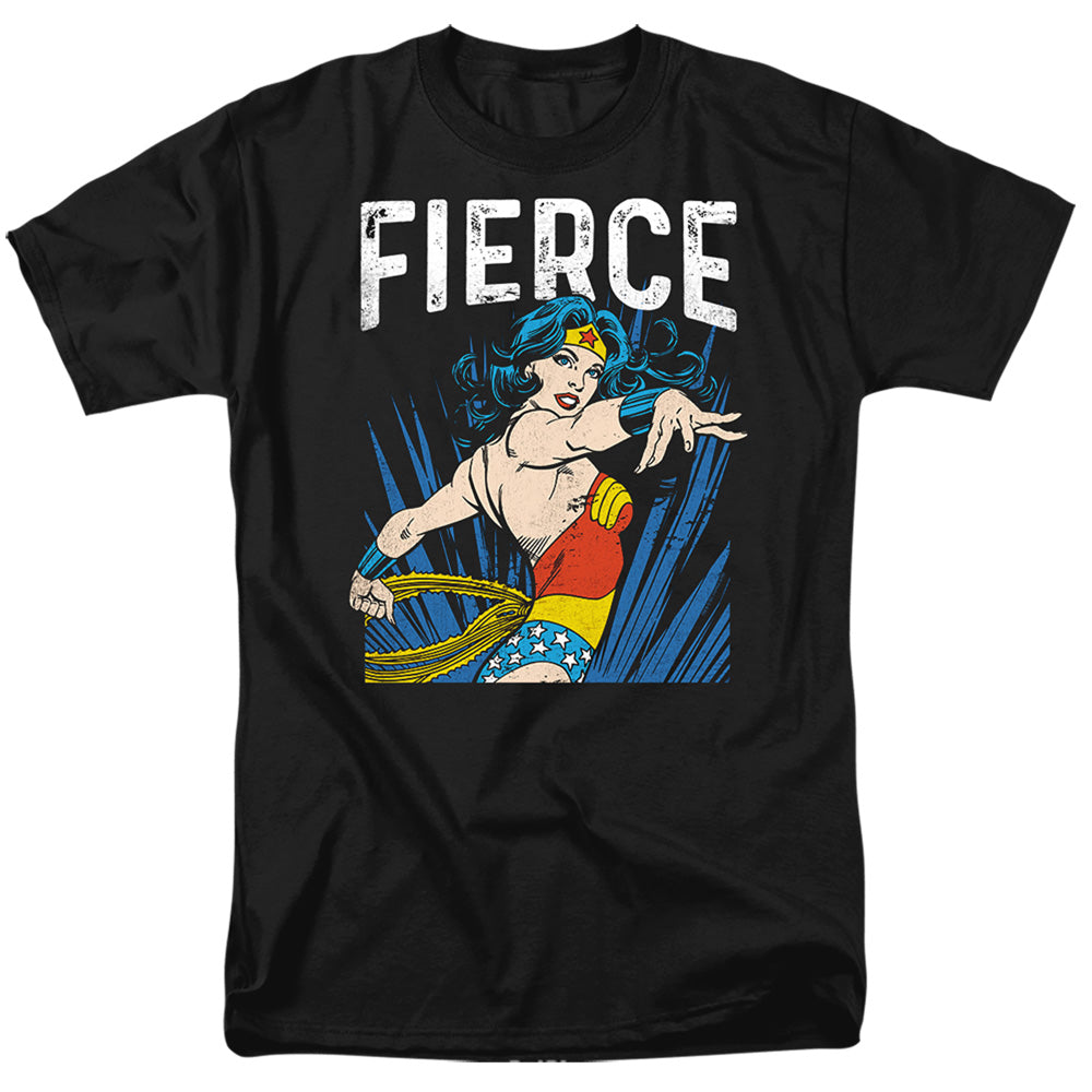 Wonder Woman Fierce Mens T Shirt Black