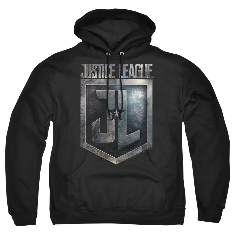 Justice League Movie Shield Logo Mens Hoodie Black