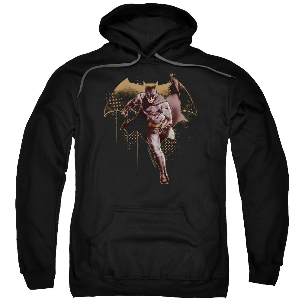 Justice League Movie Caped Crusader Mens Hoodie Black