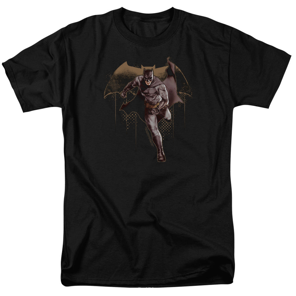 Justice League Movie Caped Crusader Mens T Shirt Black