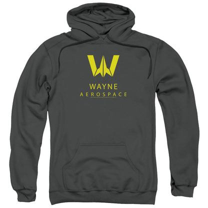Justice League Movie Wayne Aerospace Mens Hoodie Charcoal