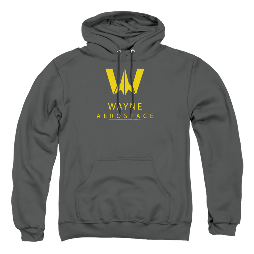 Justice League Movie Wayne Aerospace Mens Hoodie Charcoal