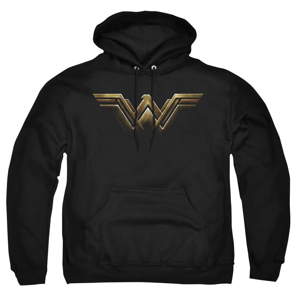 Justice League Movie Wonder Woman Logo Mens Hoodie Black
