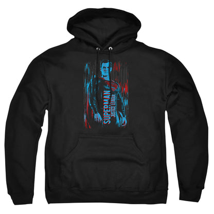 Justice League Movie Superman Mens Hoodie Black