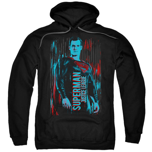 Justice League Movie Superman Mens Hoodie Black