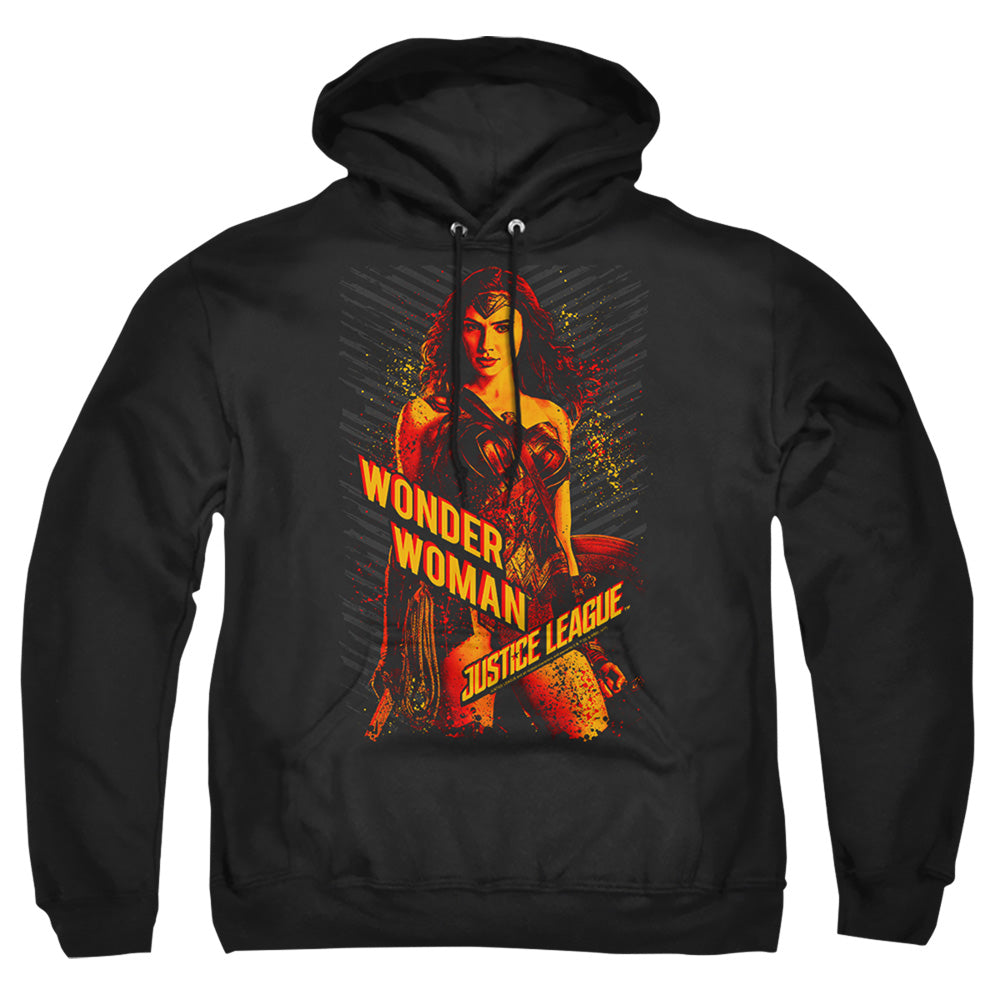 Justice League Movie Wonder Woman Mens Hoodie Black