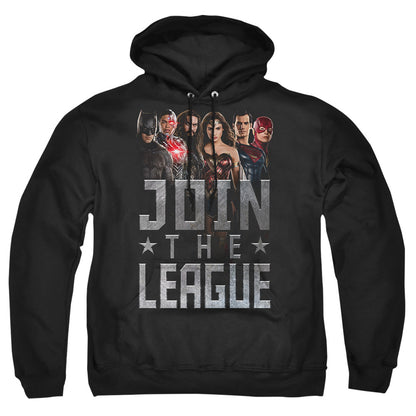 Justice League Movie Join The League Mens Hoodie Black