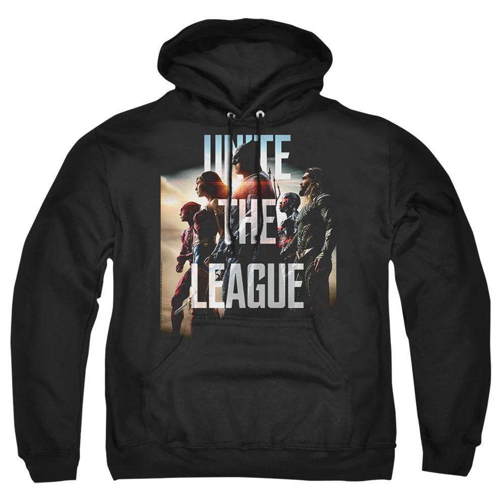 Justice League Movie Dawn Mens Hoodie Black