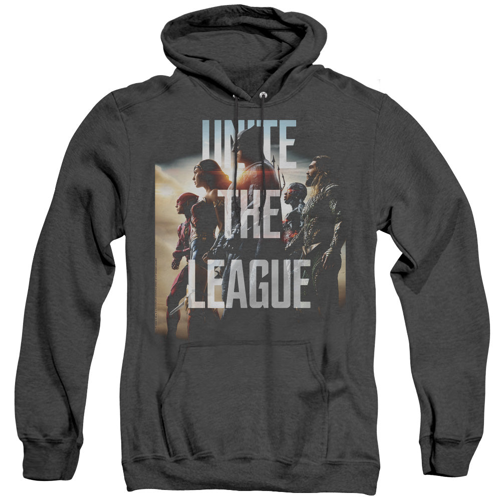 Justice League Movie Dawn Heather Mens Hoodie Black