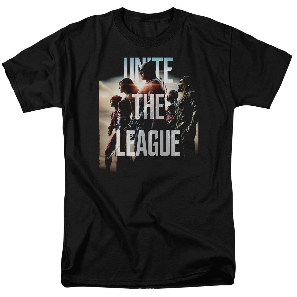 Justice League Movie Dawn Mens T Shirt Black
