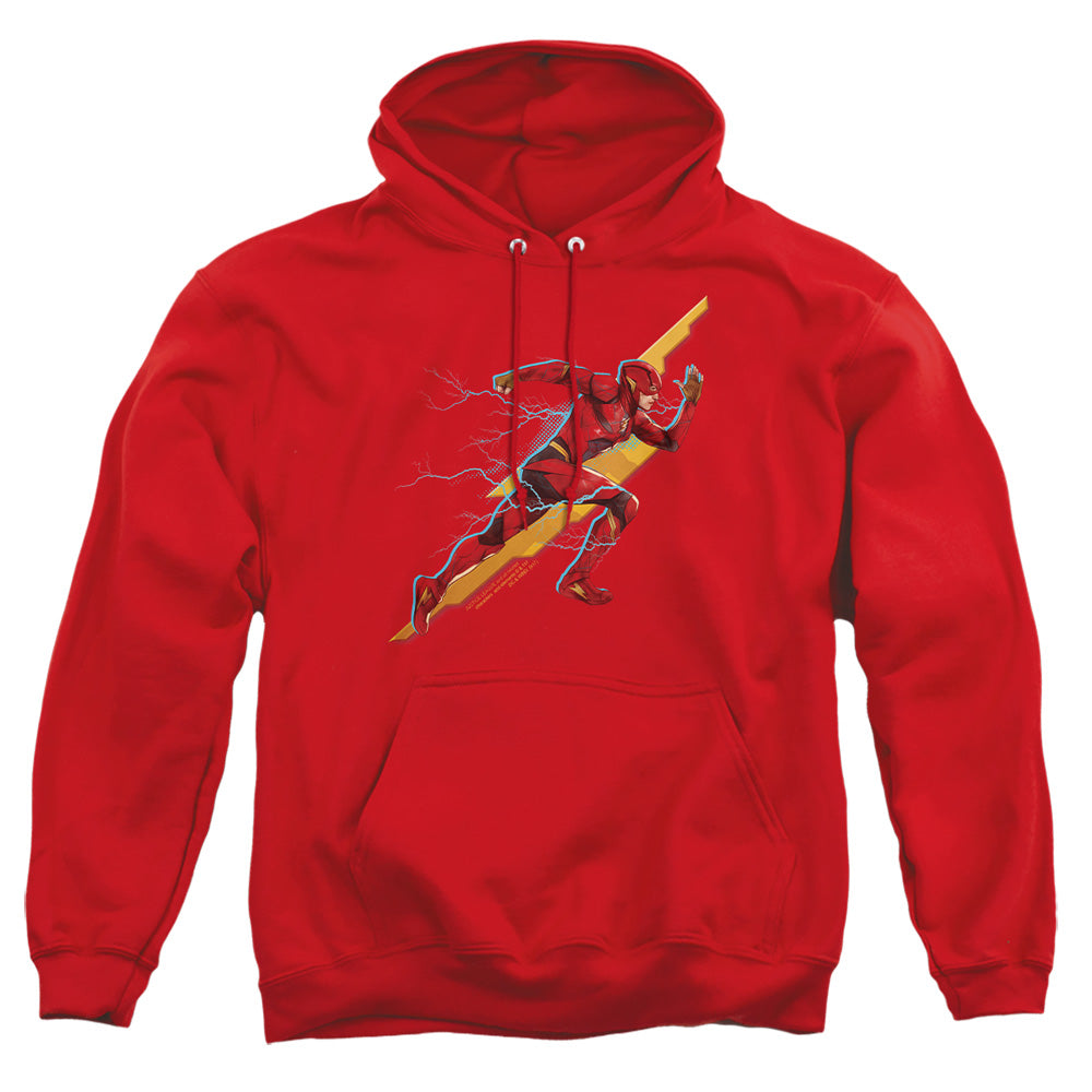 Justice League Movie Flash Forward Mens Hoodie Red