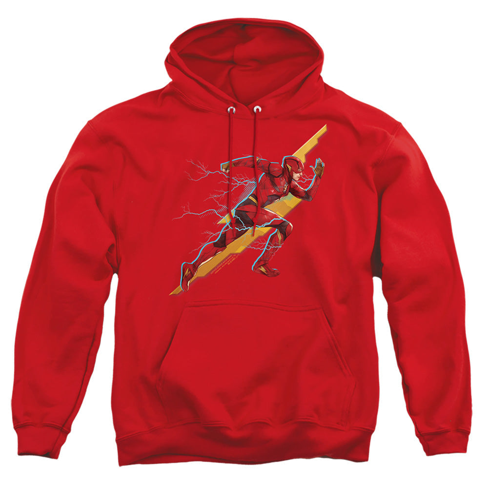Justice League Movie Flash Forward Mens Hoodie Red