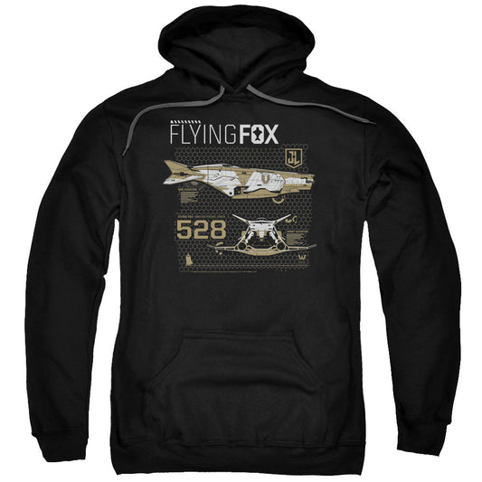 Justice League Movie Flying Fox Mens Hoodie Black