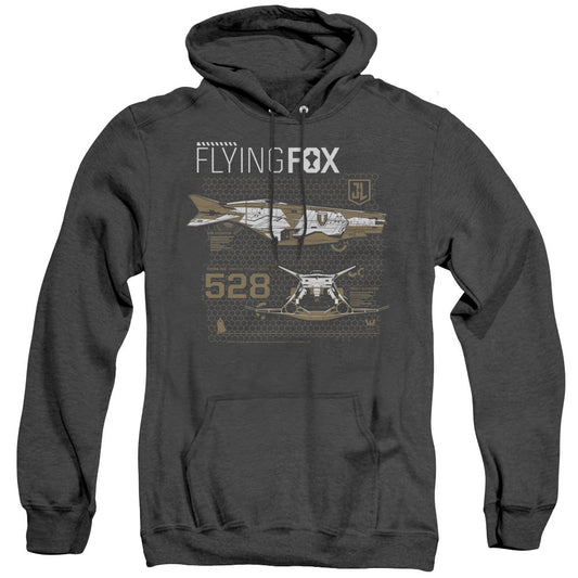 Justice League Movie Flying Fox Heather Mens Hoodie Black