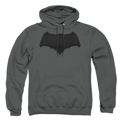 Justice League Movie Batman Logo Mens Hoodie Charcoal
