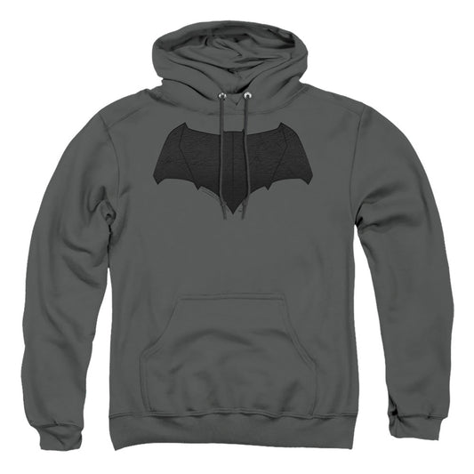 Justice League Movie Batman Logo Mens Hoodie Charcoal