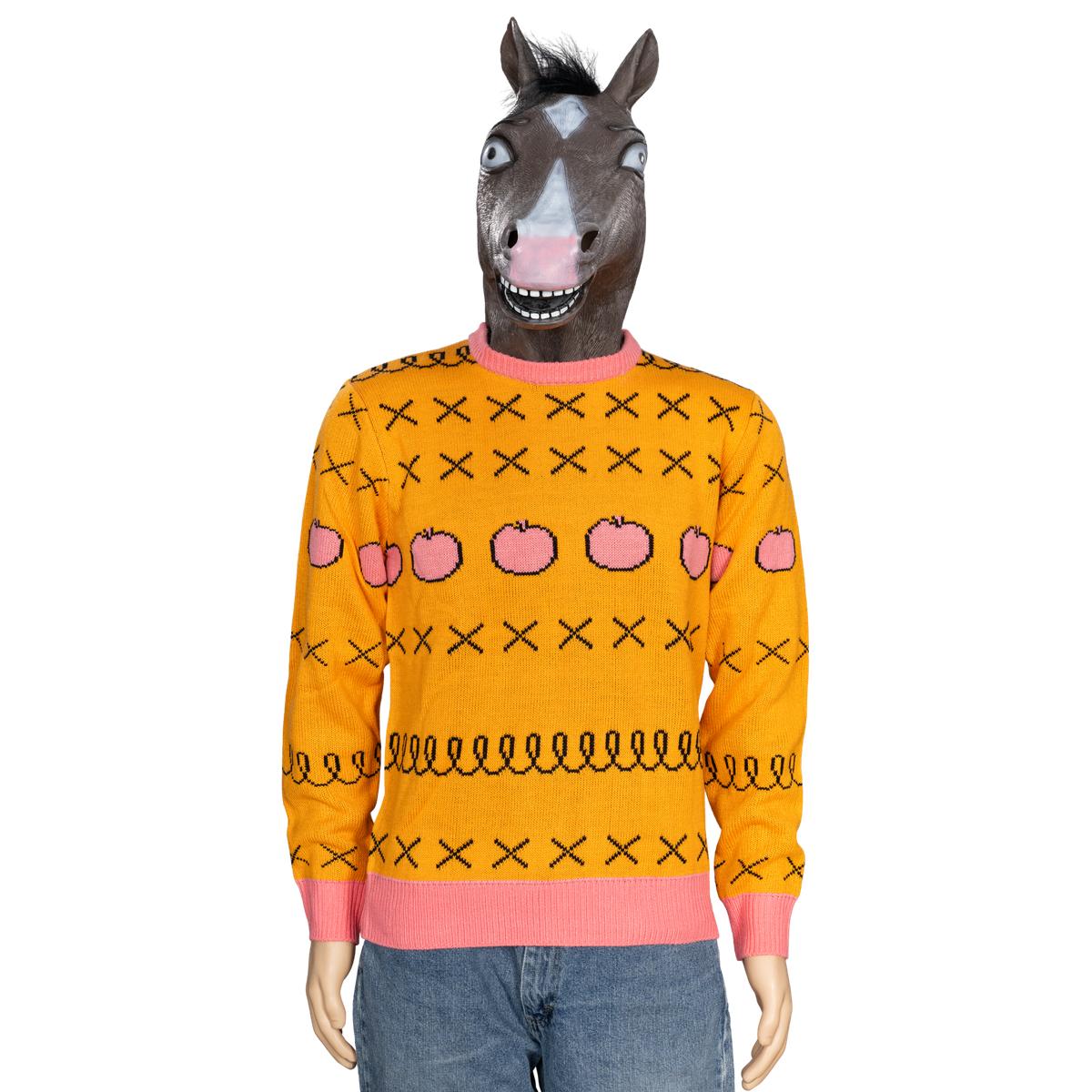 Replica Horse Man Sweater and Jack Halloween Costume Cosplay Mask