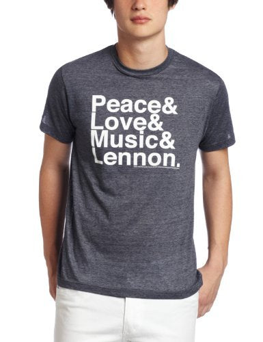 John Lennon Peace Love Music Mens T Shirt
