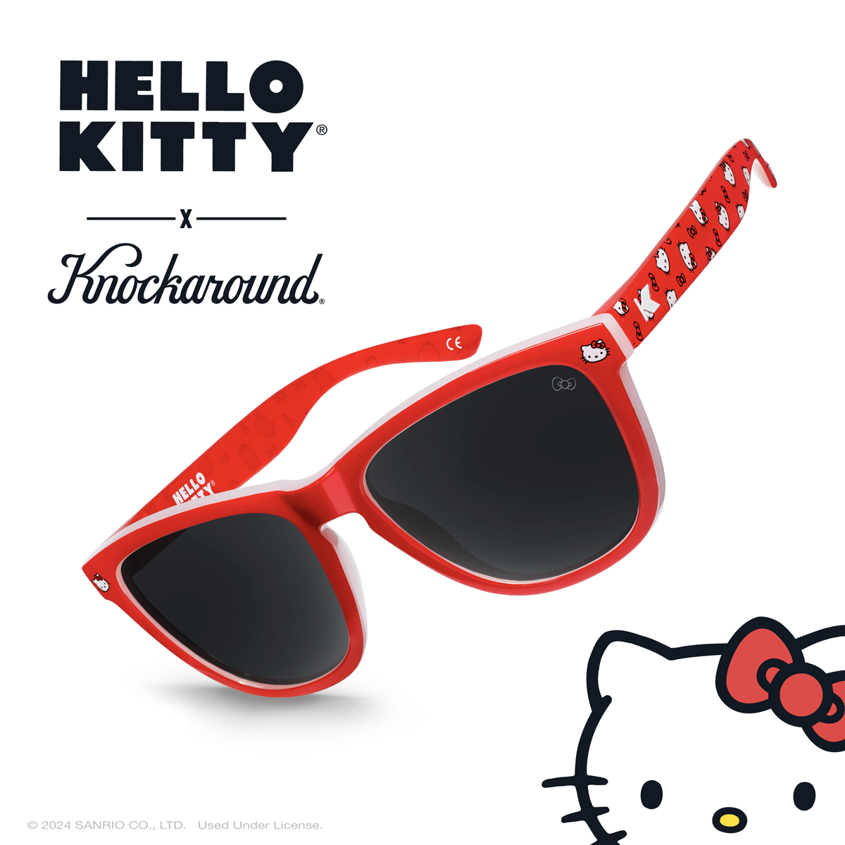 Hello Kitty Premiums Officially Licensed Knockaround Sunglasses
