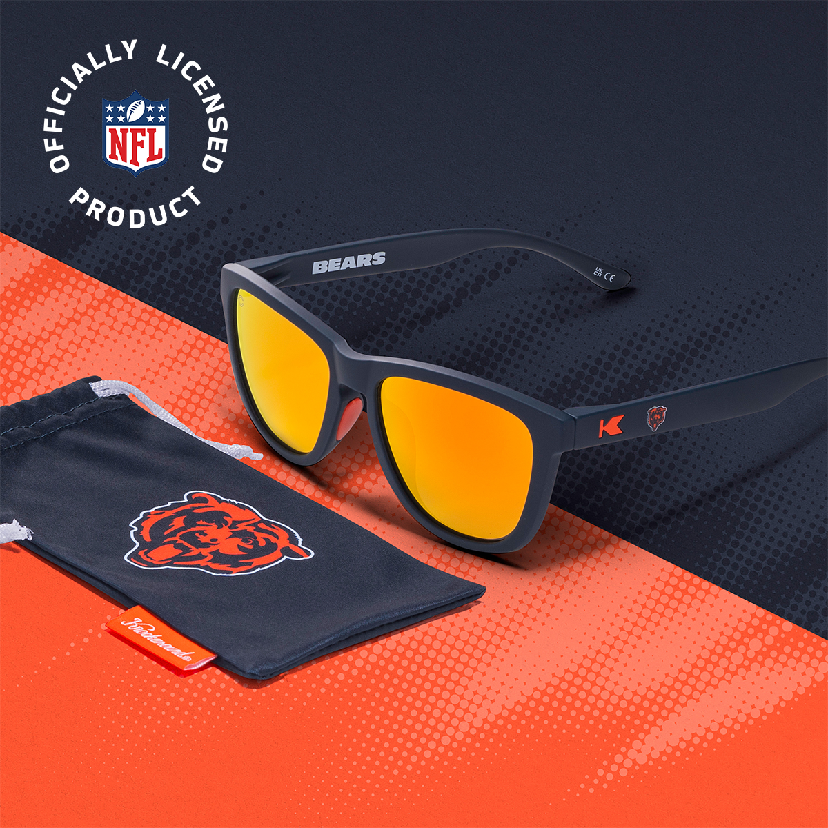 Chicago Bears Premiums Sport Officially Licensed Knockaround Sunglasses