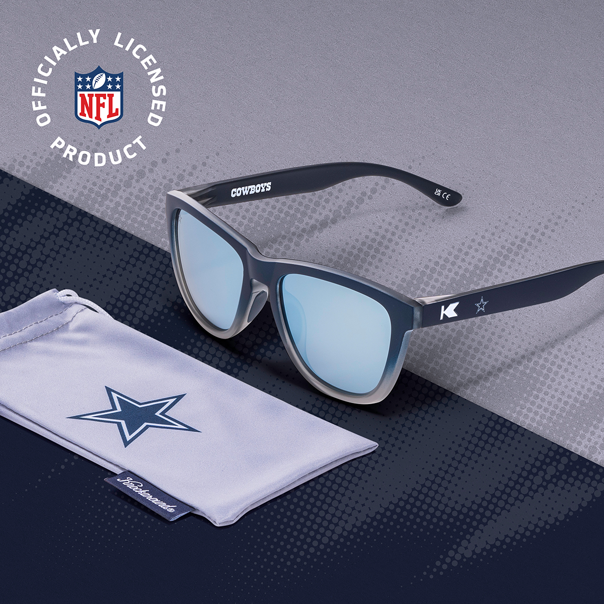 Dallas Cowboys Premiums Sport Officially Licensed Knockaround Sunglasses