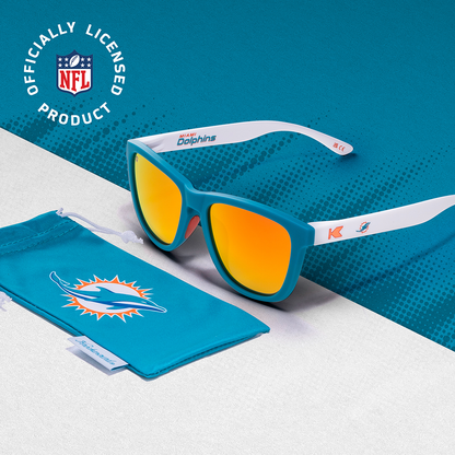 Miami Dolphins Premiums Sport Officially Licensed Knockaround Sunglasses